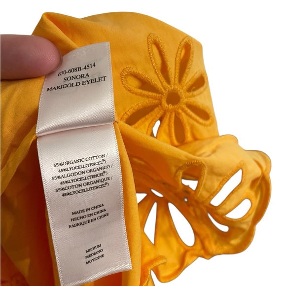 RAILS Sonora Eyelet Marigold Top - Picture 9 of 11